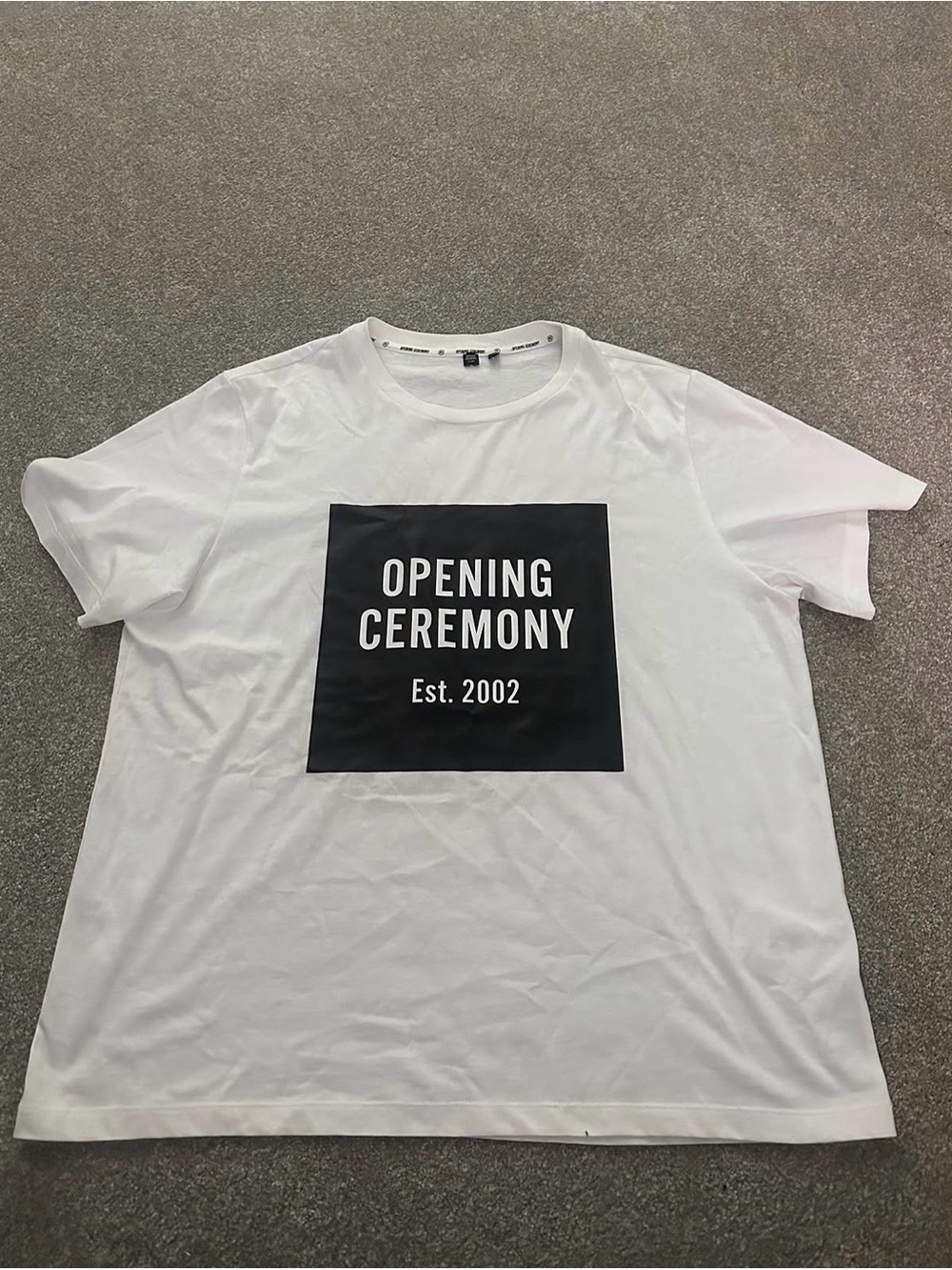 Opening Ceremony White Short Sleeve Logo Tee